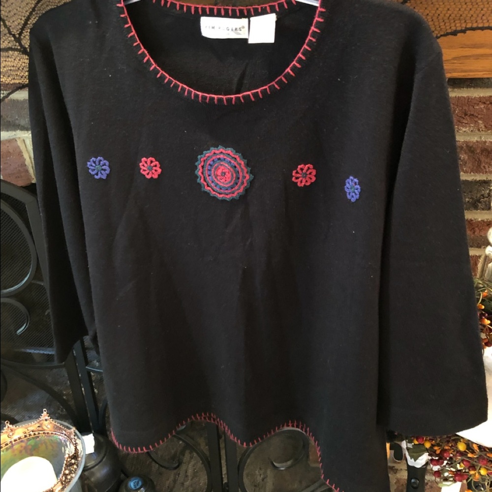Beautiful sweater with embroidery detail